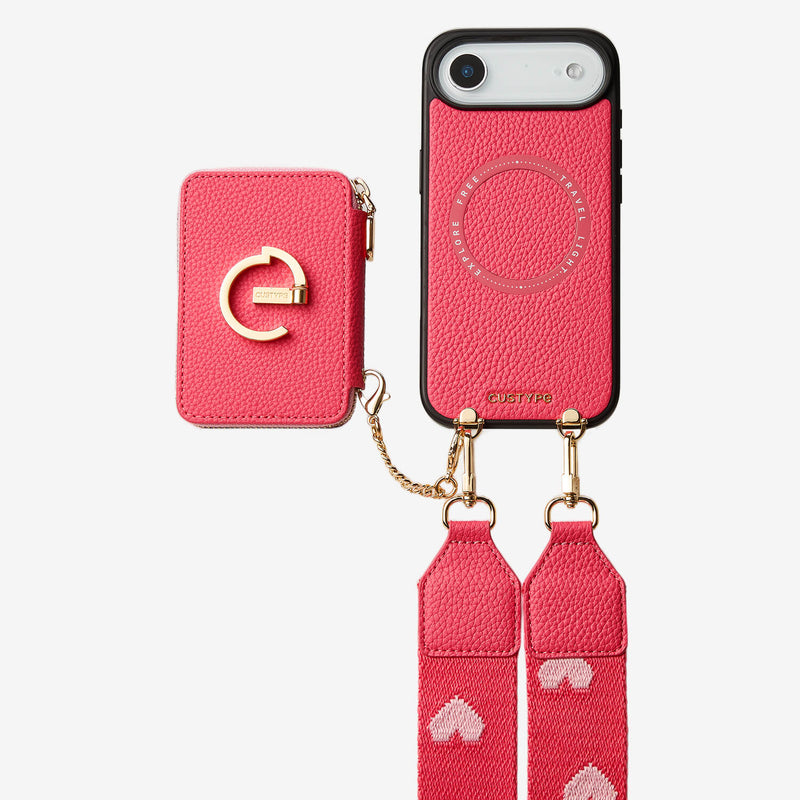 phone case with crossbody strap with wallet