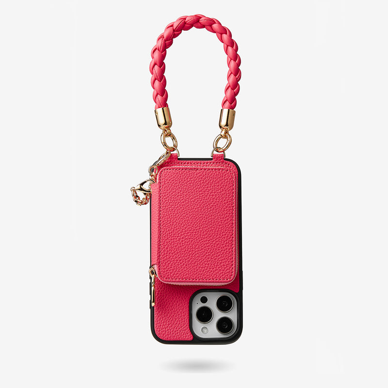 Pink phone wristlet
