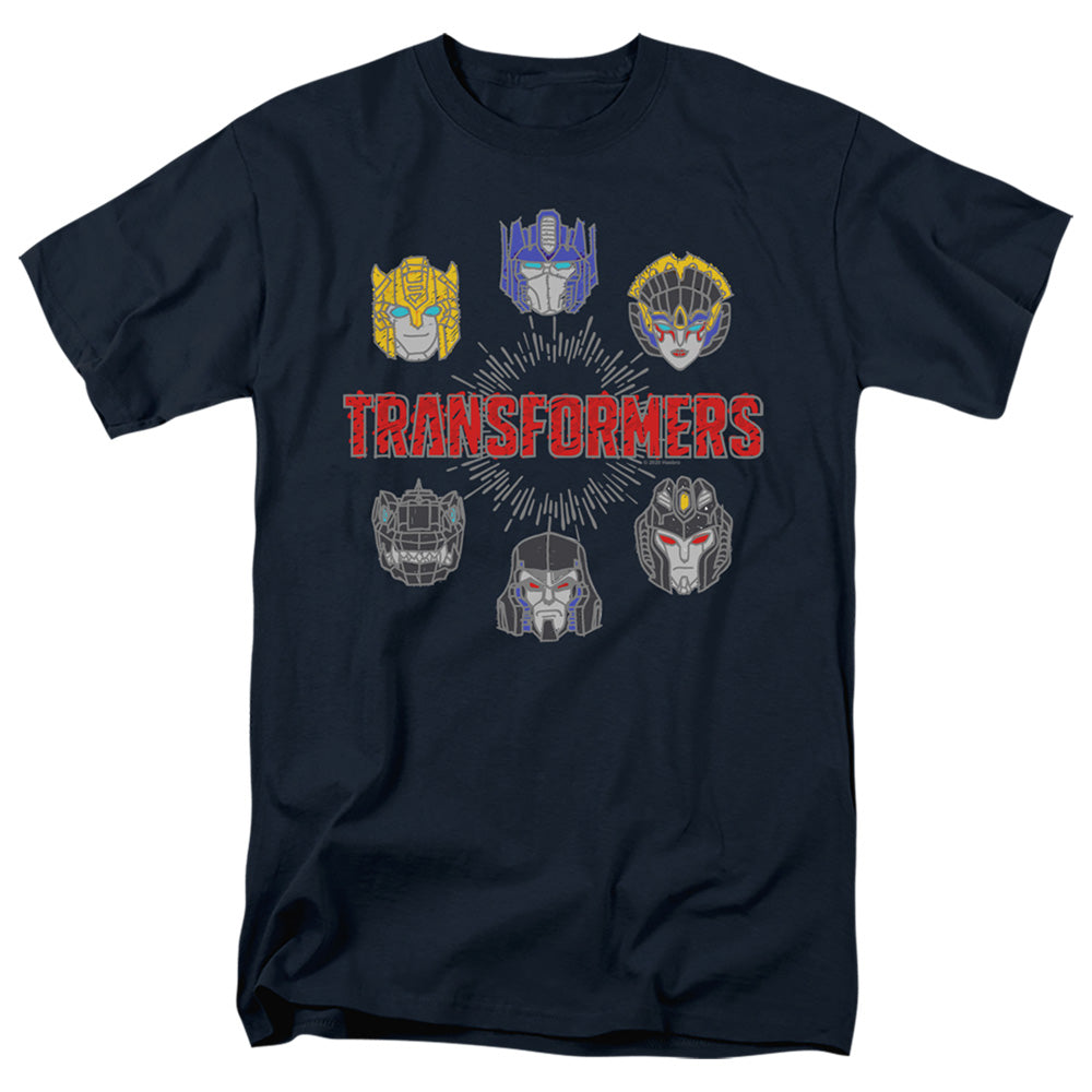 Transformers Robo Halo Mens T Shirt Navy