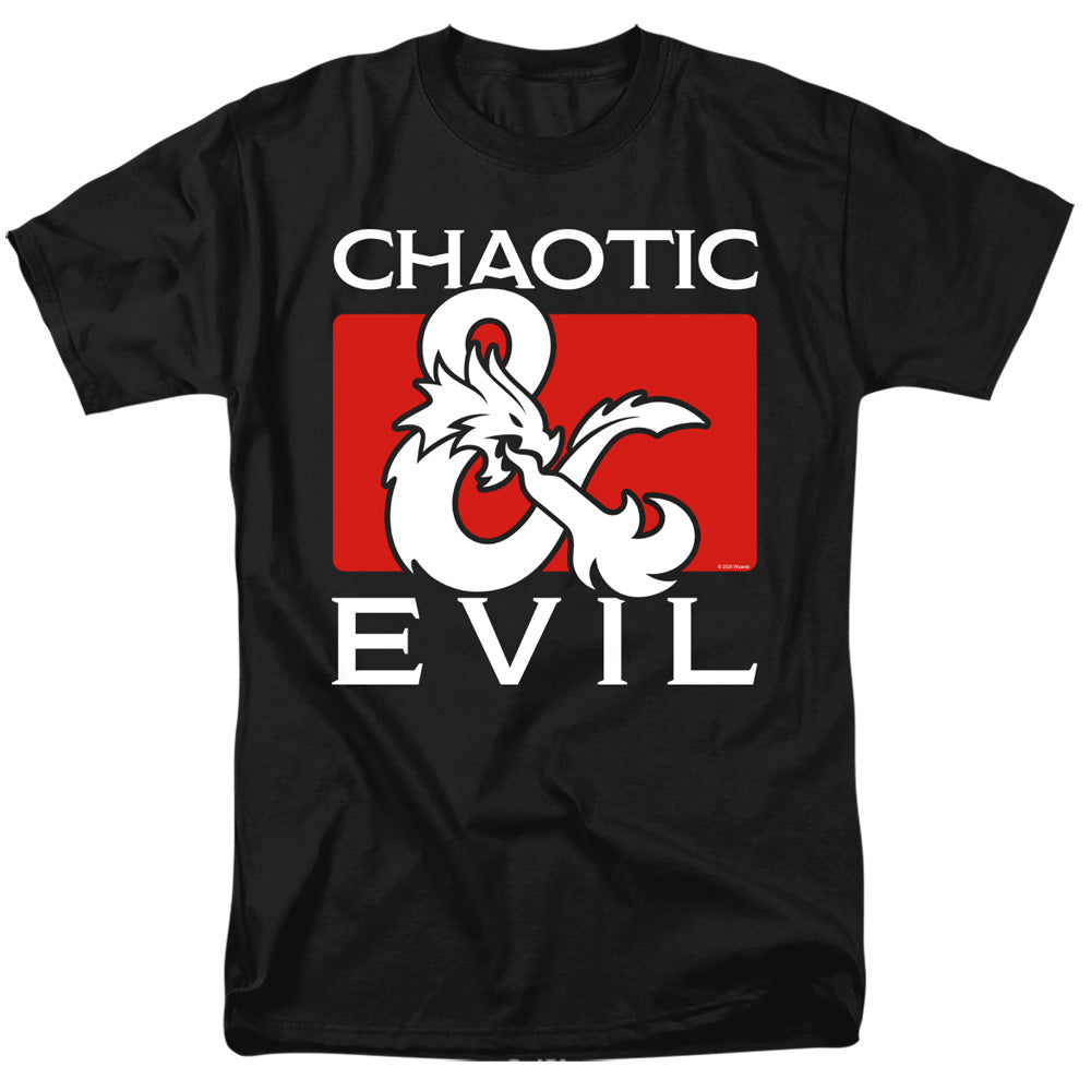 Dungeons And Dragons Chaotic Evil Mens T Shirt Black