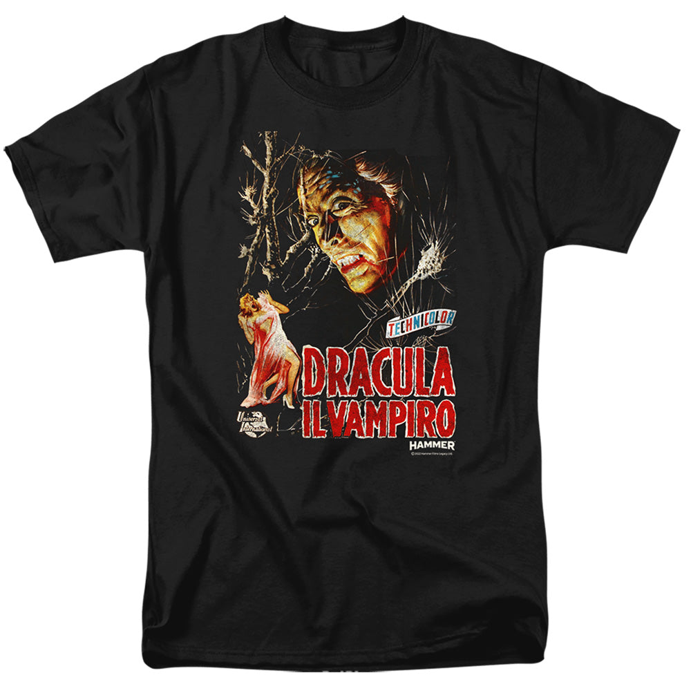 Hammer House Of Horror Il Vampiro Mens T Shirt Black
