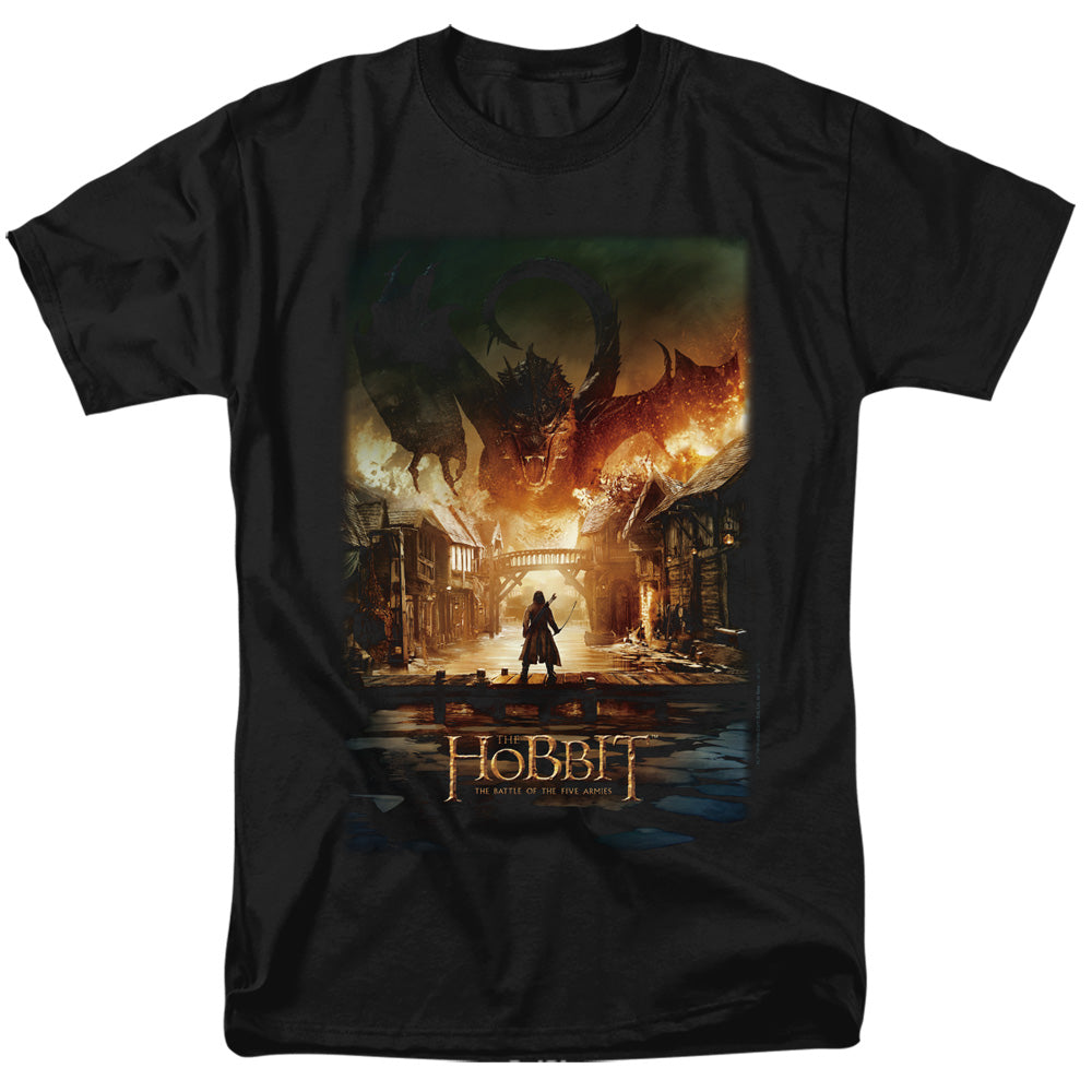 Hobbit Aug Poster Mens T Shirt Black