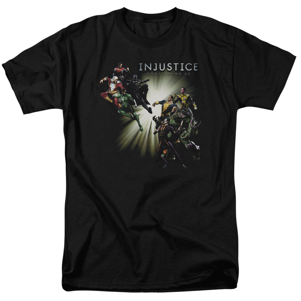 Injustice Gods Among Us Good Vs Evils Mens T Shirt Black