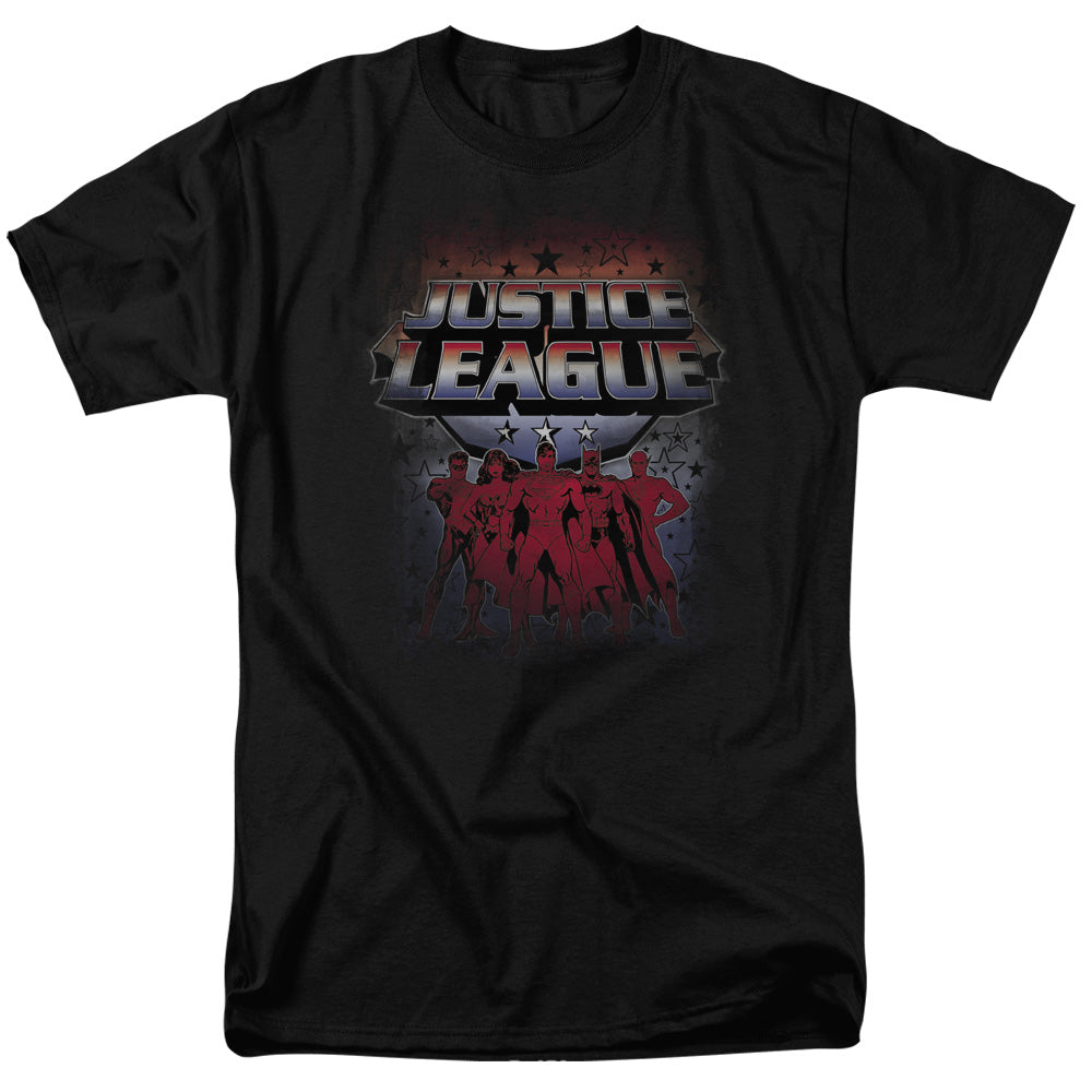 Jla Star League Mens T Shirt Black