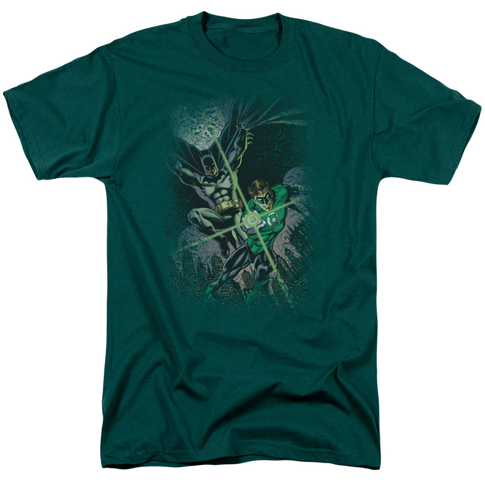 Jla Brave & Bold #1 Mens T Shirt Hunter Green