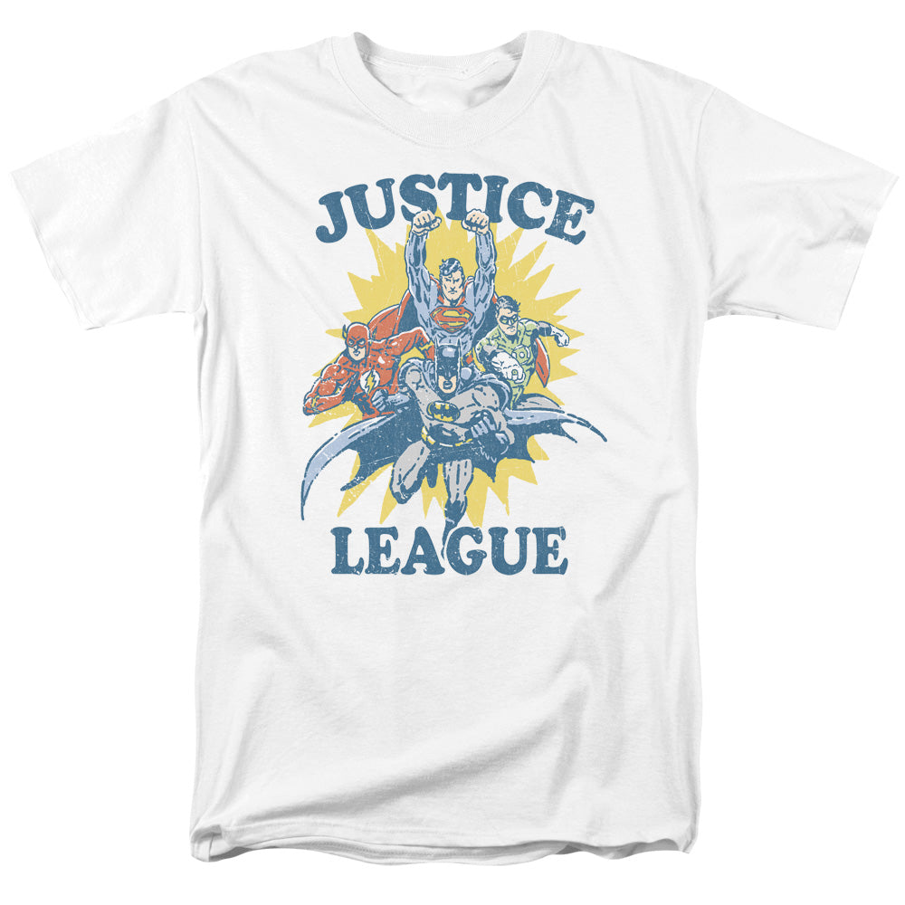 Jla Lets Do This Mens T Shirt White