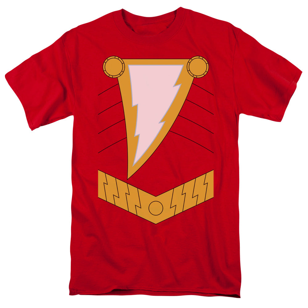 Jla Shazam Mens T Shirt Red