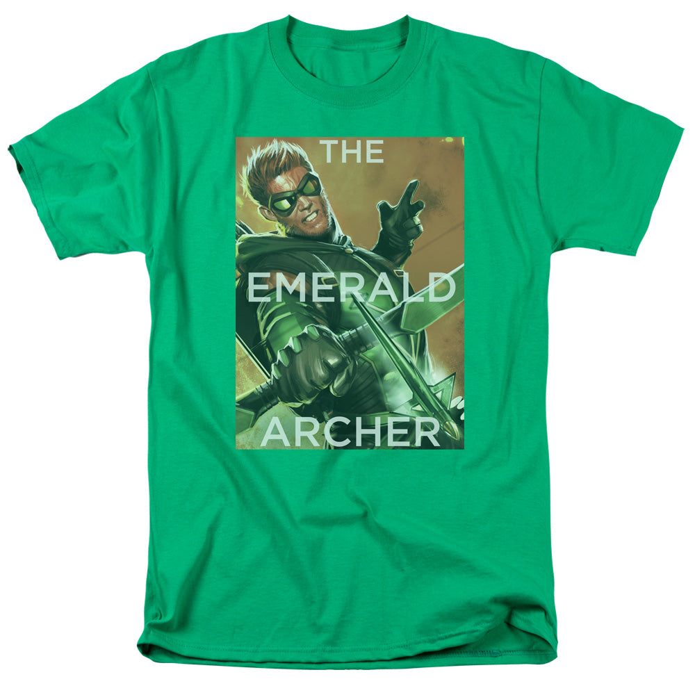 Jla Trigger Mens T Shirt Kelly Green