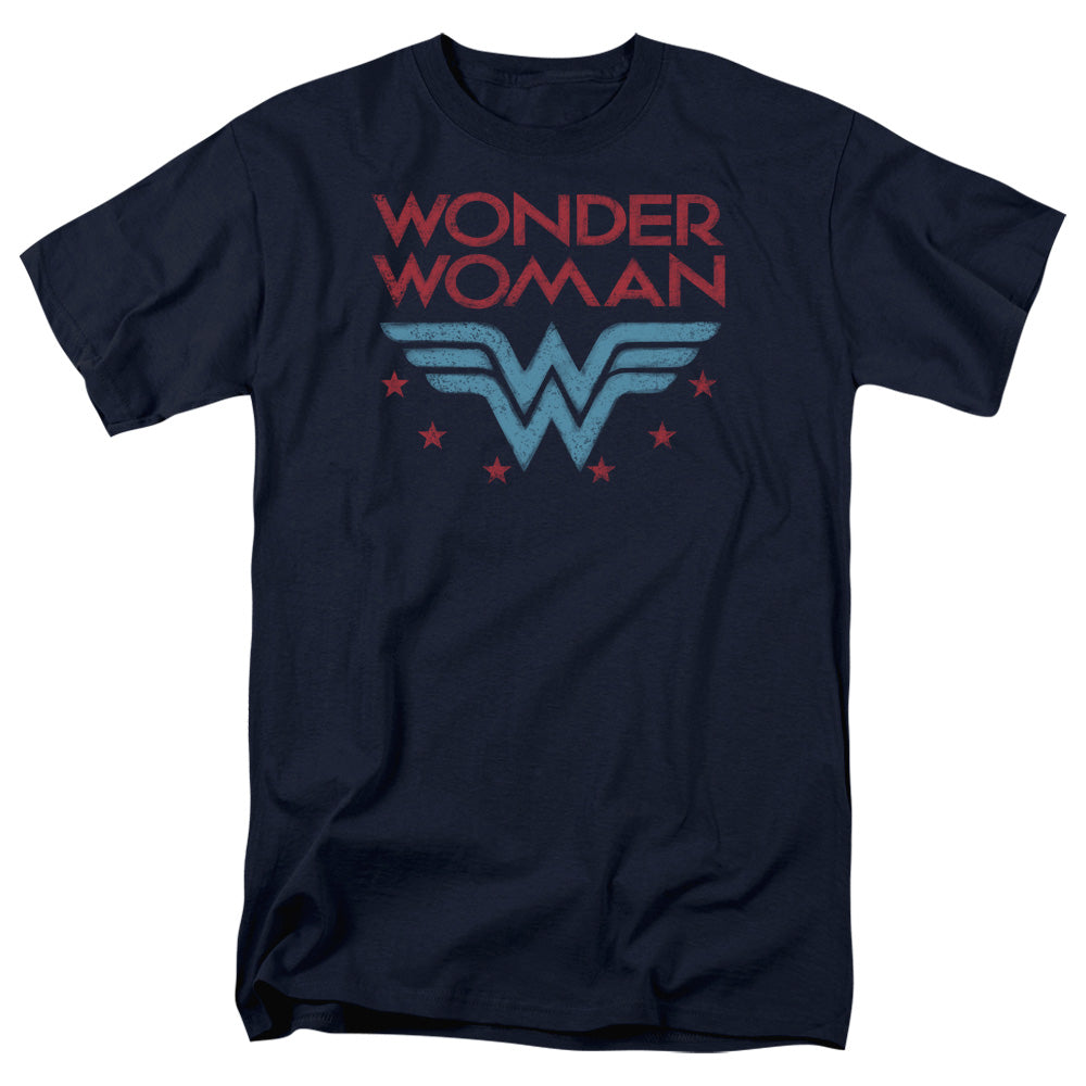 Dc Wonder Woman Wonder Stars Mens T Shirt Navy