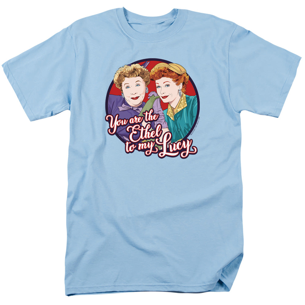 I Love Lucy Ethel To My Lucy Mens T Shirt Light Blue