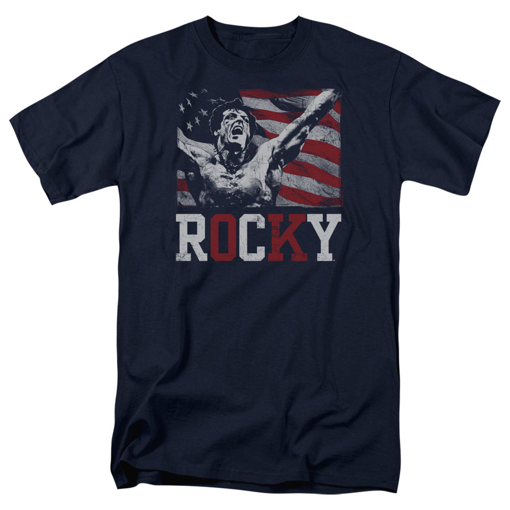 Rocky Flag Champion Mens T Shirt Navy