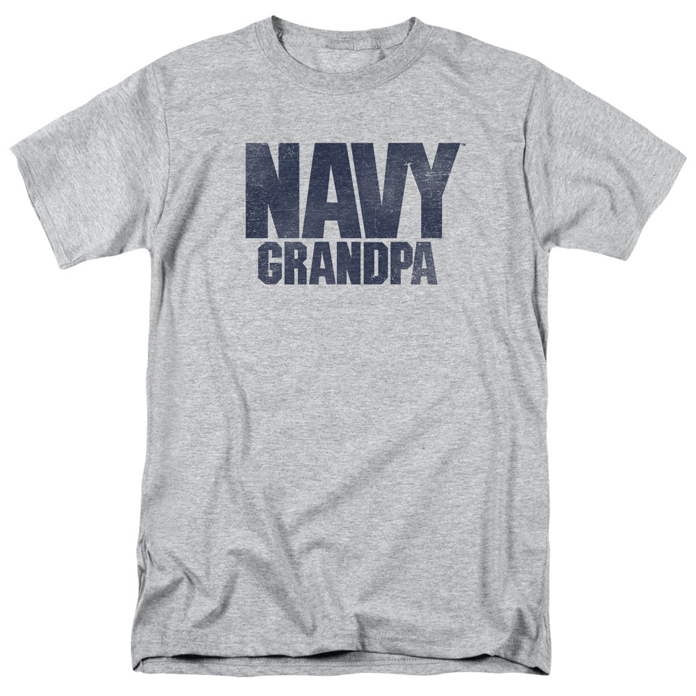 Navy Grandpa Mens T Shirt Athletic Heather