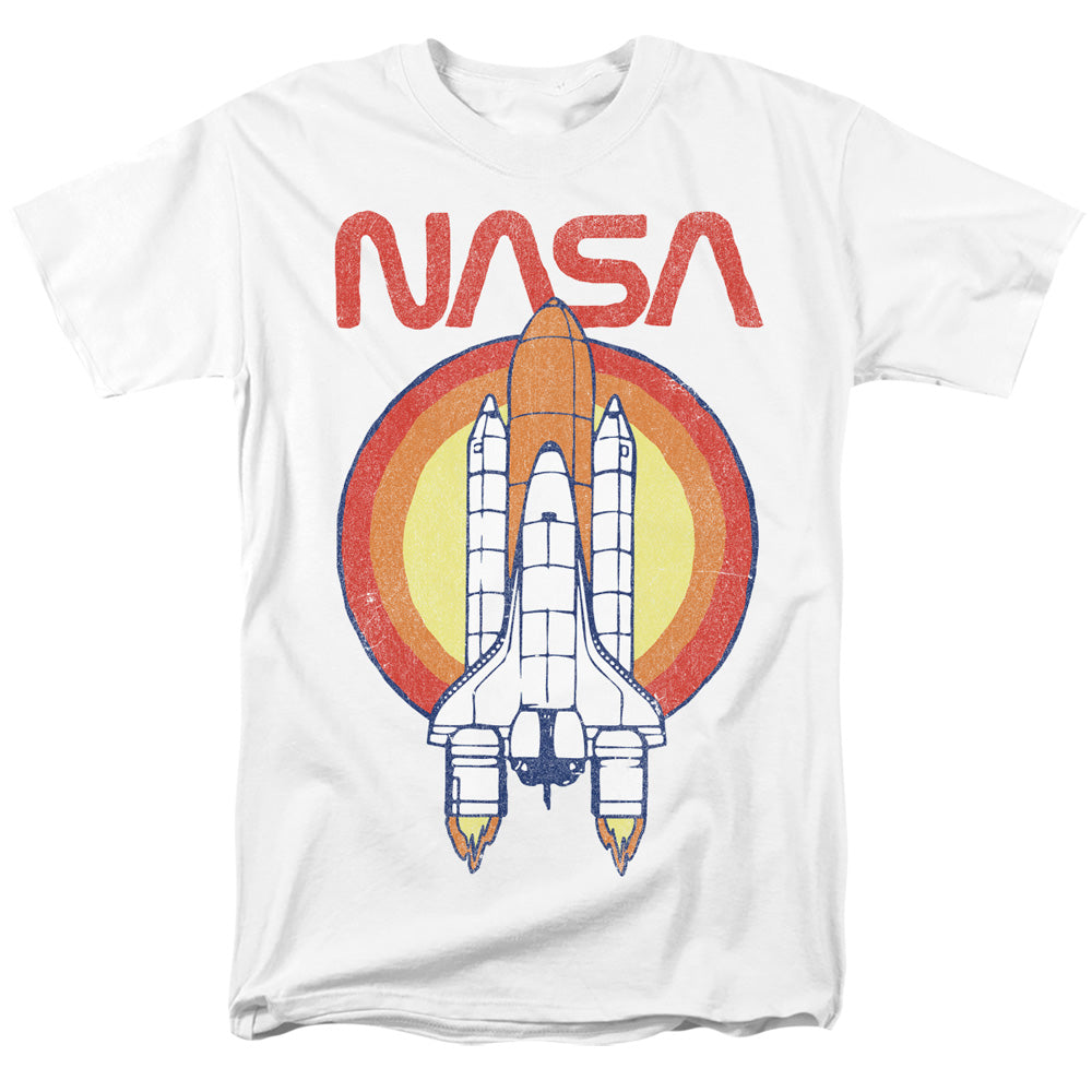 Nasa Shuttle Circle Mens T Shirt White