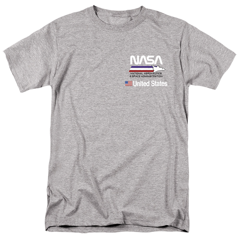 Nasa Plane Aeronautics 2 Mens T Shirt Athletic Heather