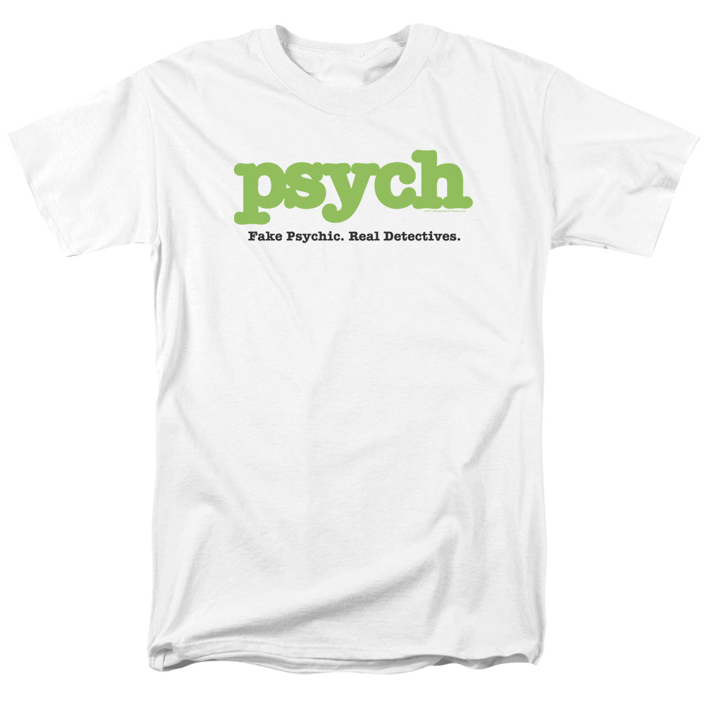 Psych Title Mens T Shirt White