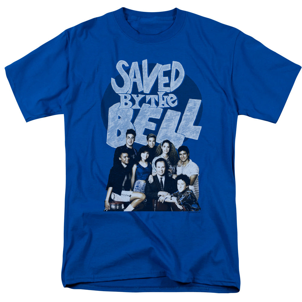 Saved By The Bell Retro Cast Mens T Shirt Royal Blue