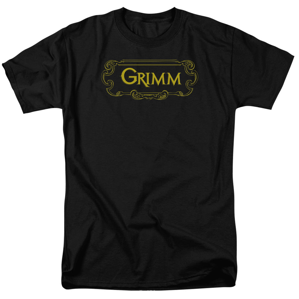 Grimm Plaque Logo Mens T Shirt Black
