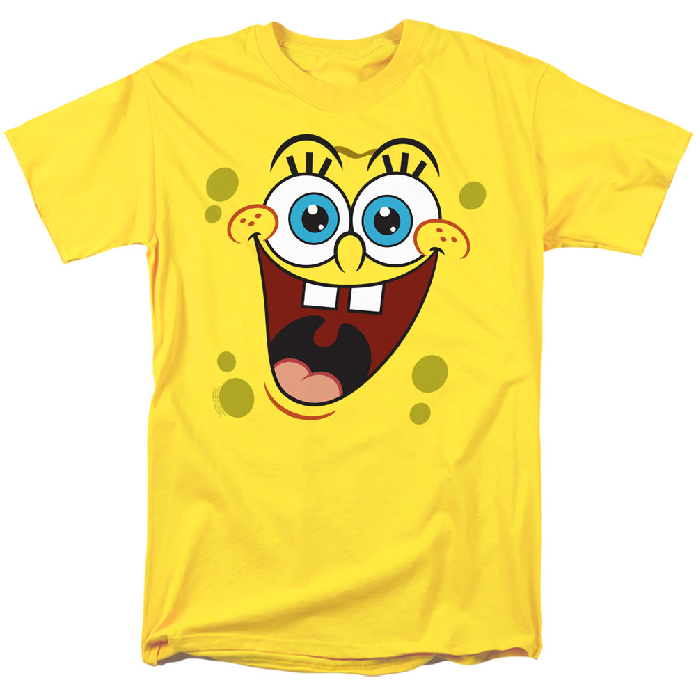Spongebob Spongebob Surprise Face Mens T Shirt Yellow