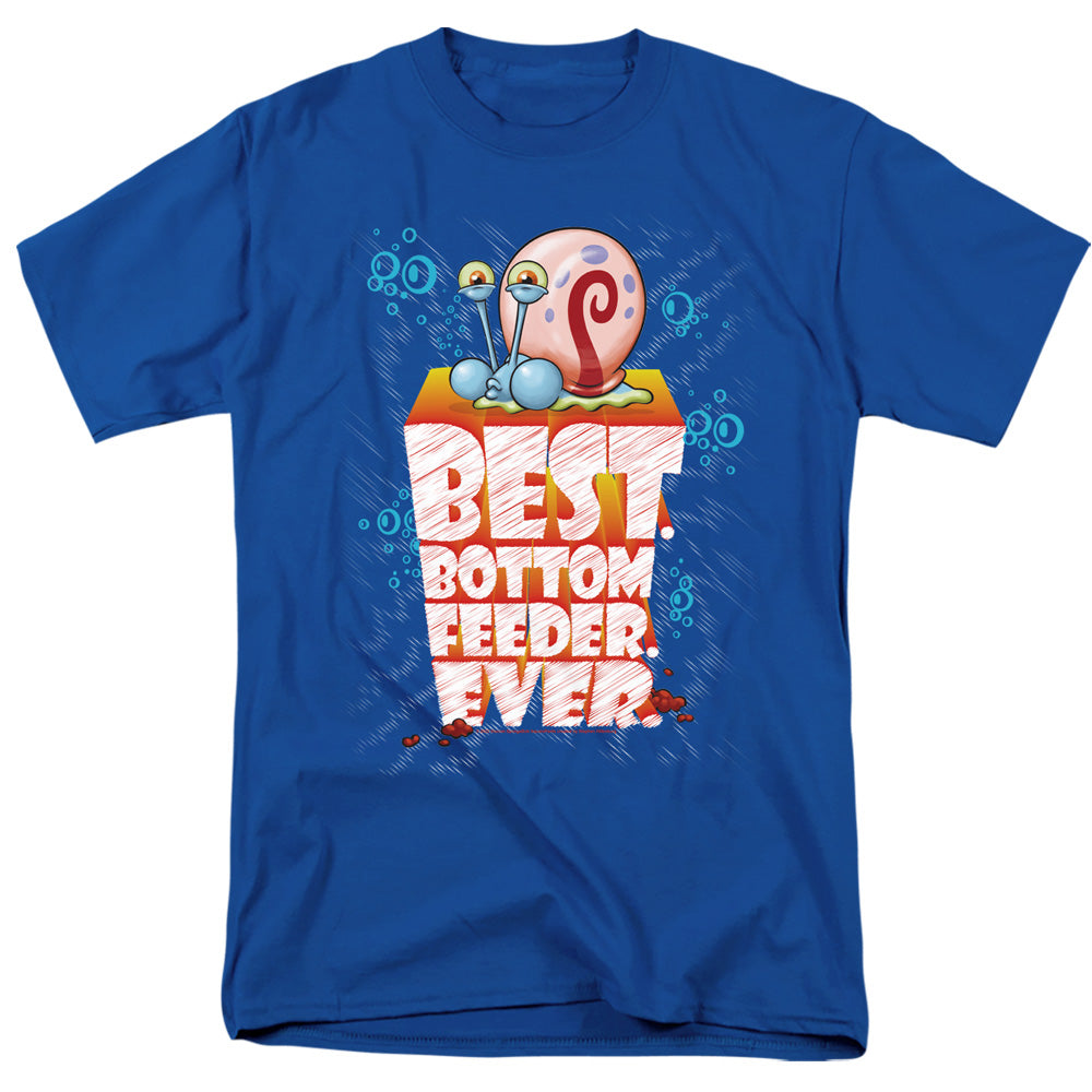 Spongebob Best. Bottom Feed. Ever. Mens T Shirt Royal Blue