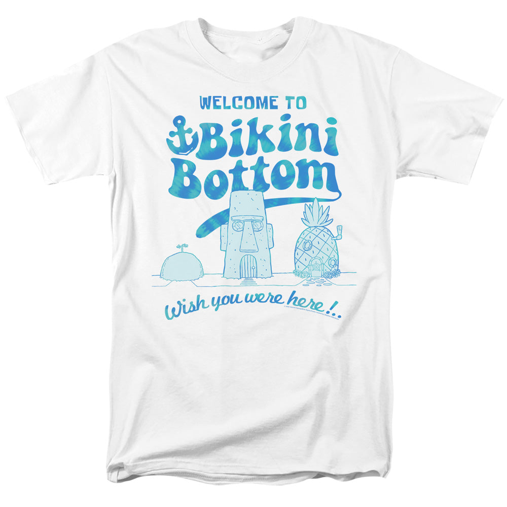 Spongebob Bikini Bottom Welcome Mens T Shirt White