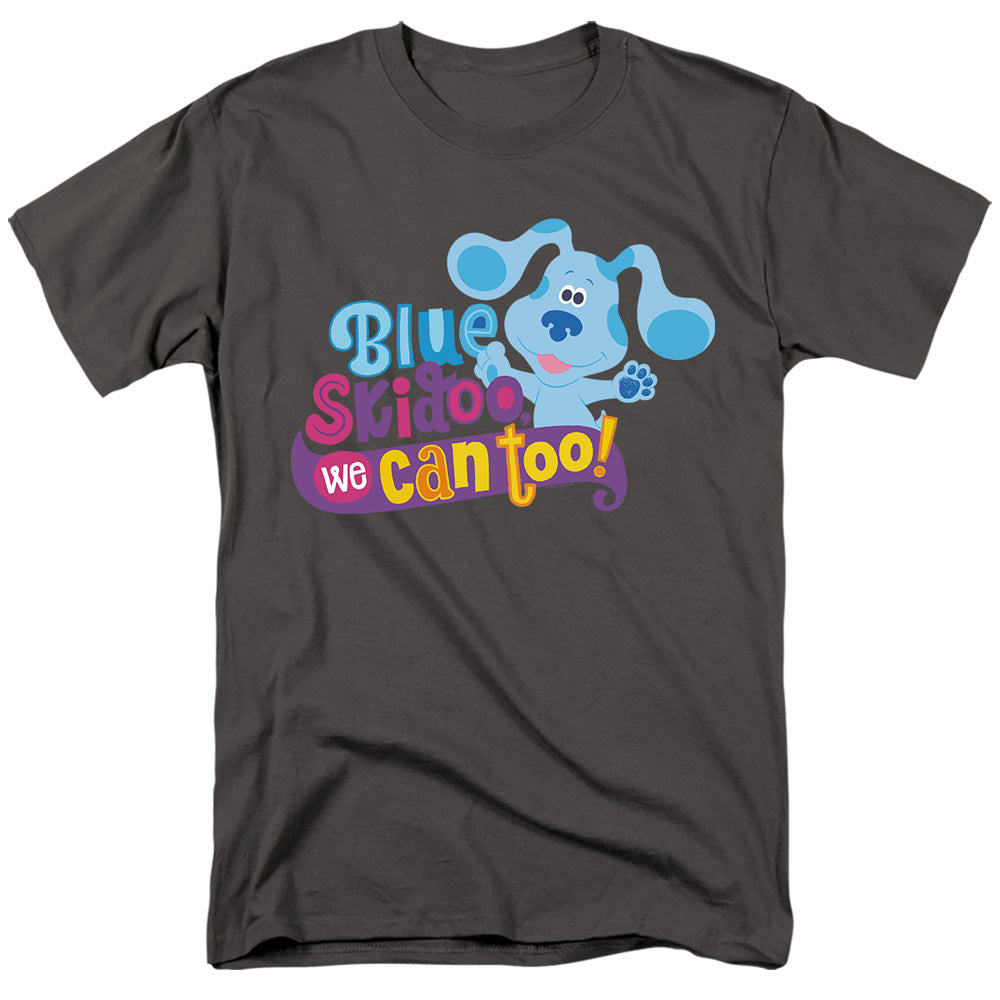 Blues Clues & You We Can Too! Mens T Shirt Charcoal