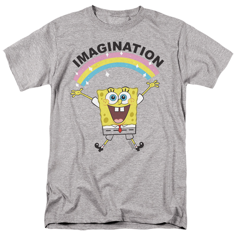 Spongebob Simple Imagination Mens T Shirt Athletic Heather
