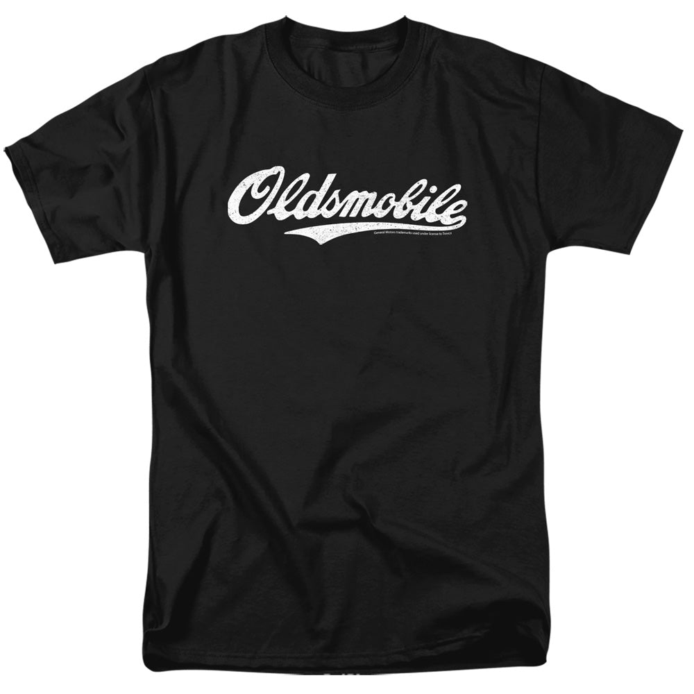 Oldsmobile Oldsmobile Cursive Logo Mens T Shirt Black