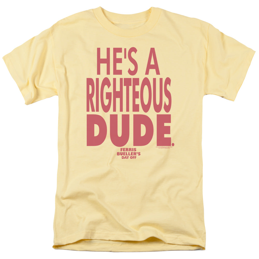 Ferris Bueller Righteous Dude Mens T Shirt Banana