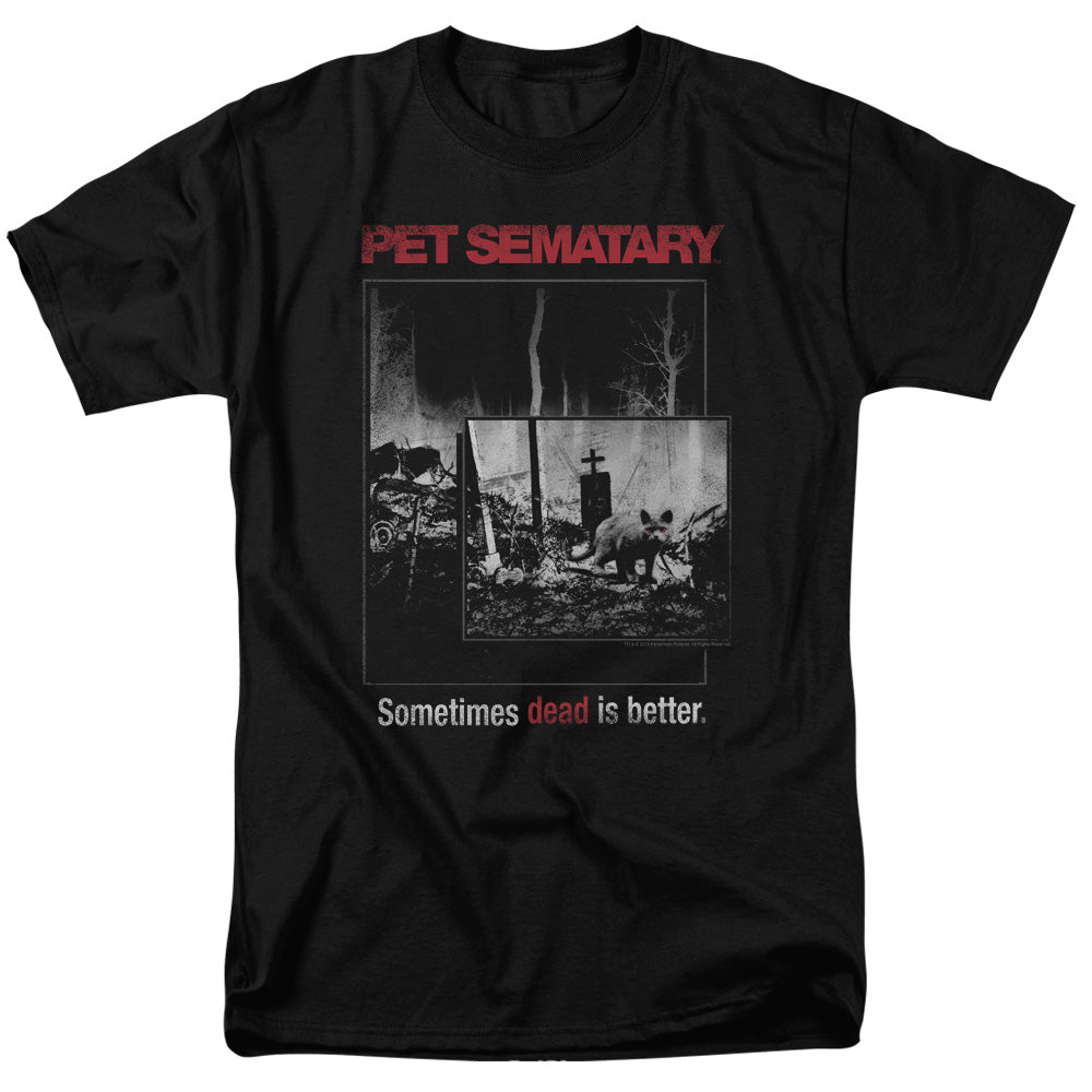 Pet Sematary Cat Poster Mens T Shirt Black