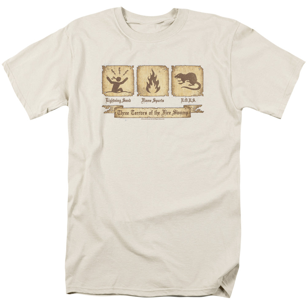 Princess Bride Three Terrors Mens T Shirt Cream