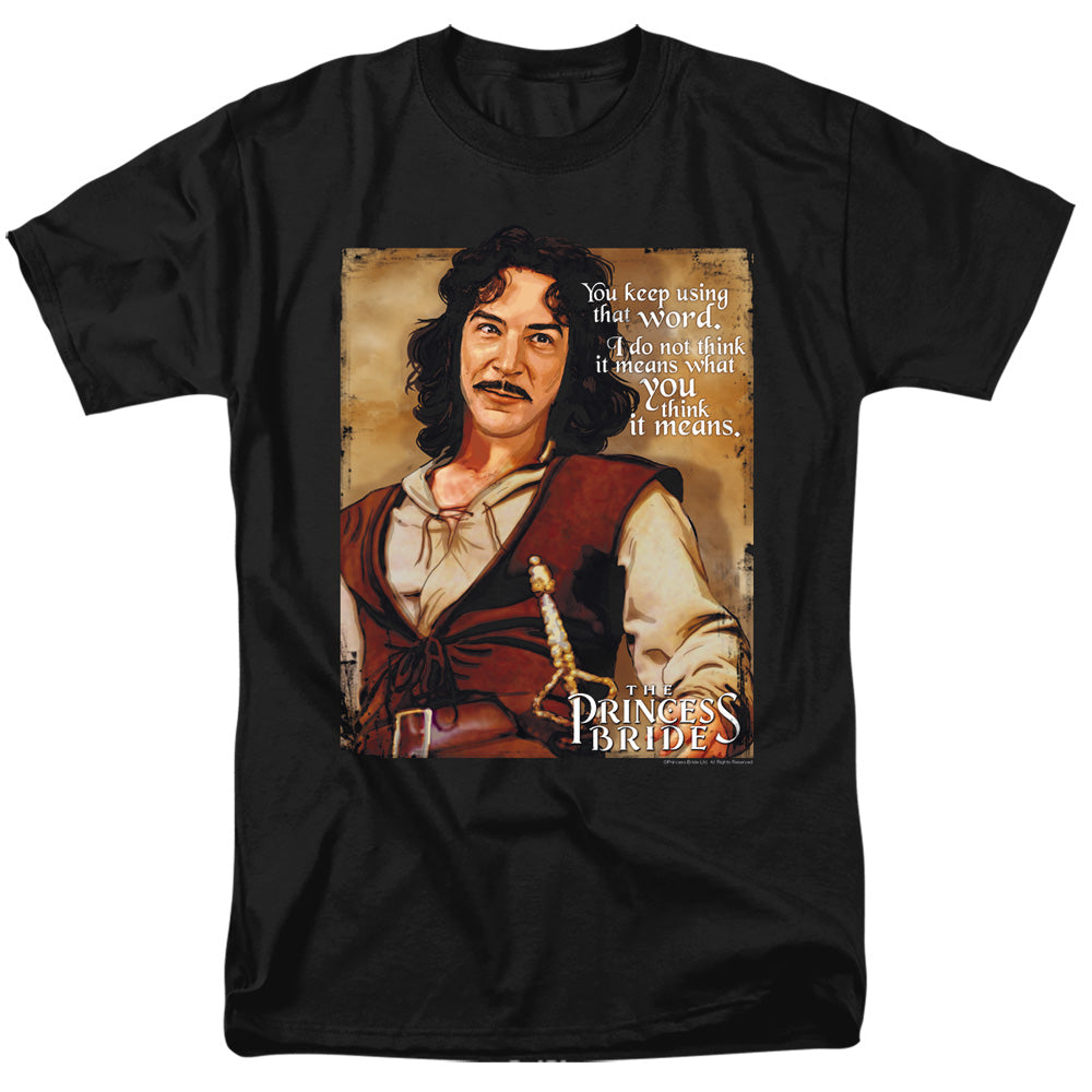 Princess Bride Word Mens T Shirt Black