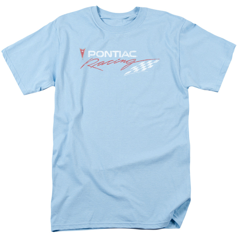 Pontiac Pontiac Racing Rough Hewn Mens T Shirt Light Blue