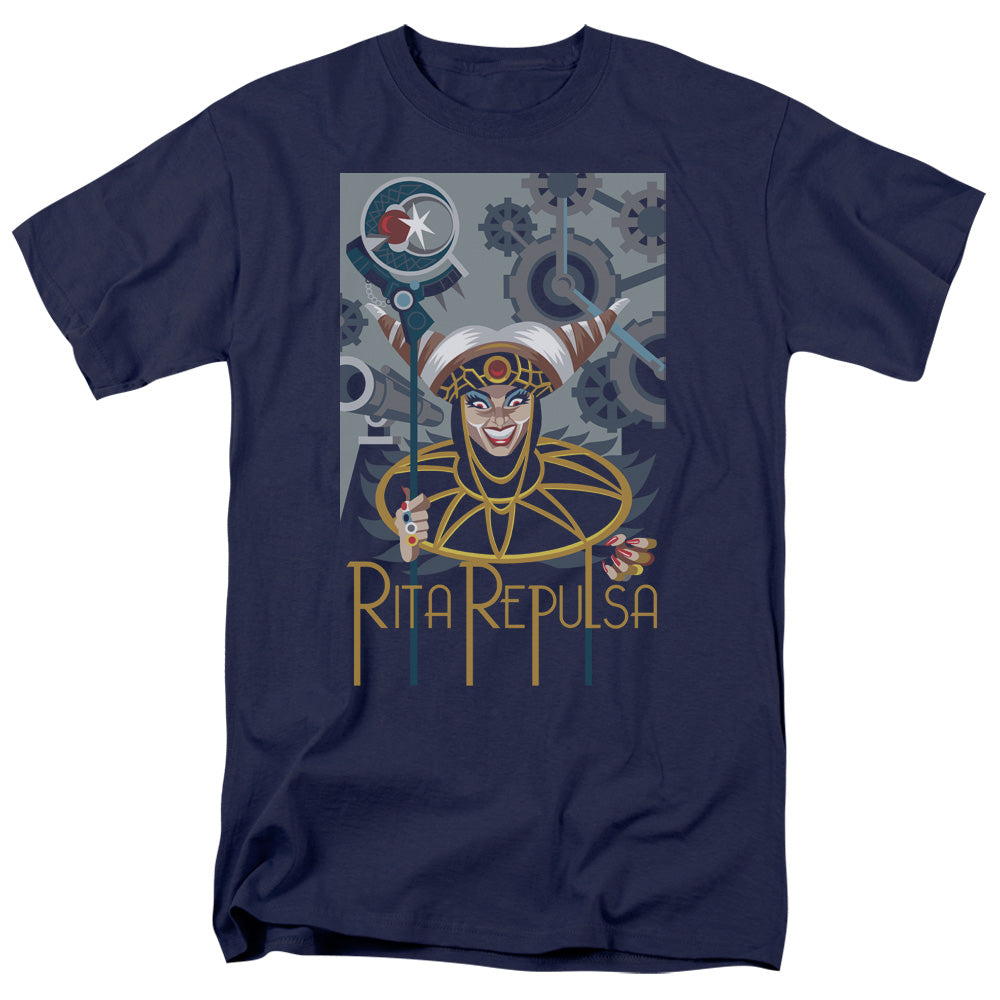 Power Rangers Rita Deco Mens T Shirt Navy