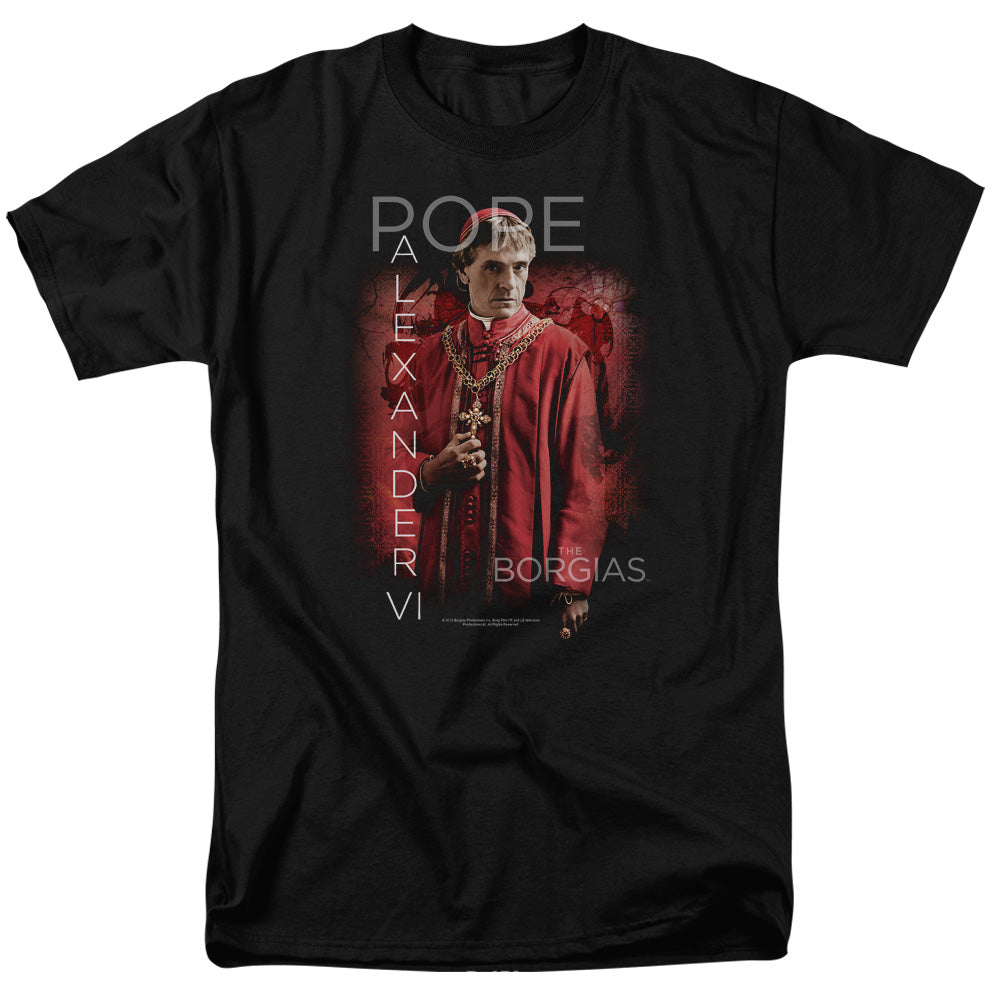 Borgias Pope Alexander Vi Mens T Shirt Black