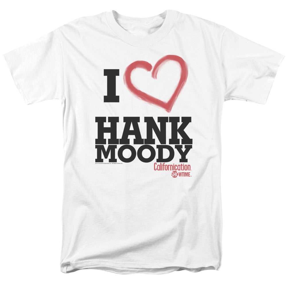 Californication I Heart Hank Moody Mens T Shirt White