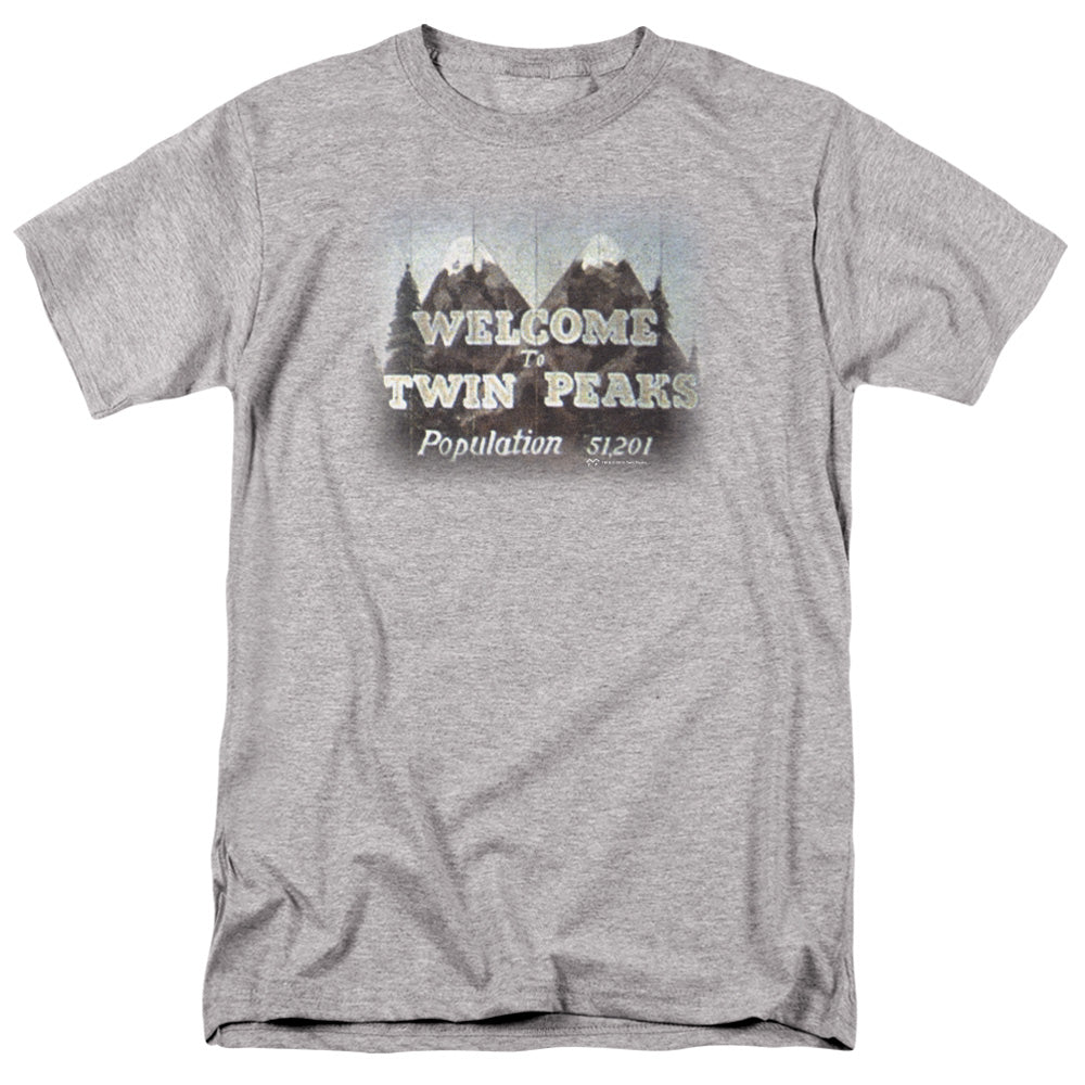 Twin Peaks Welcome To Mens T Shirt Athletic Heather