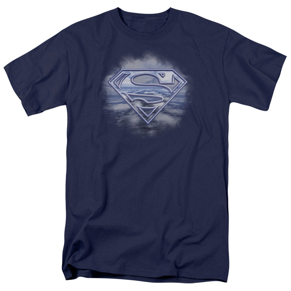 Superman Freedom Of Flight Mens T Shirt Navy