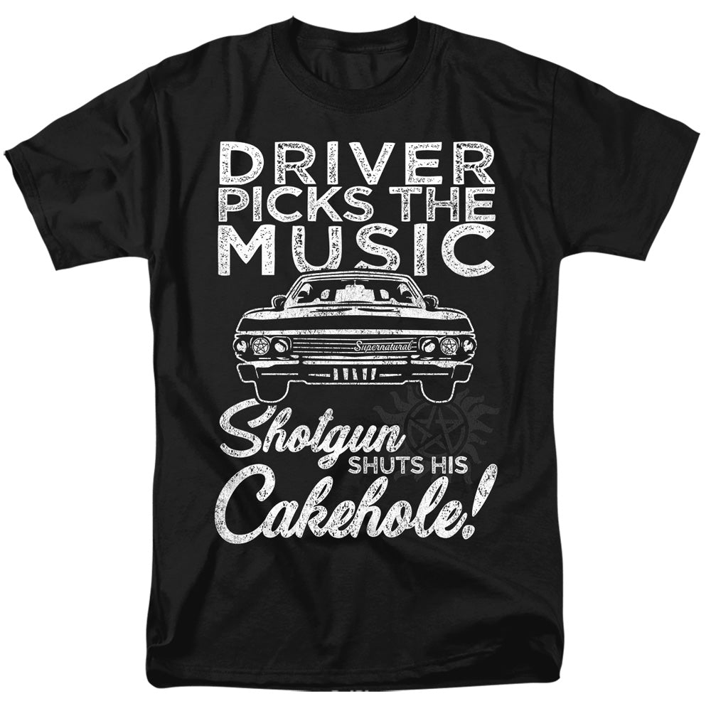 Supernatural Driver Picks Music Mens T Shirt Black