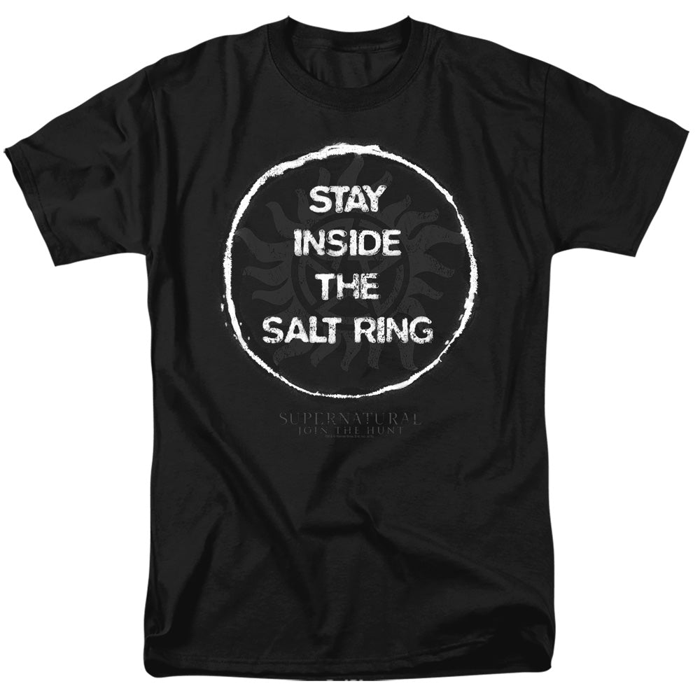 Supernatural Stay Inside The Salt Ring Mens T Shirt Black