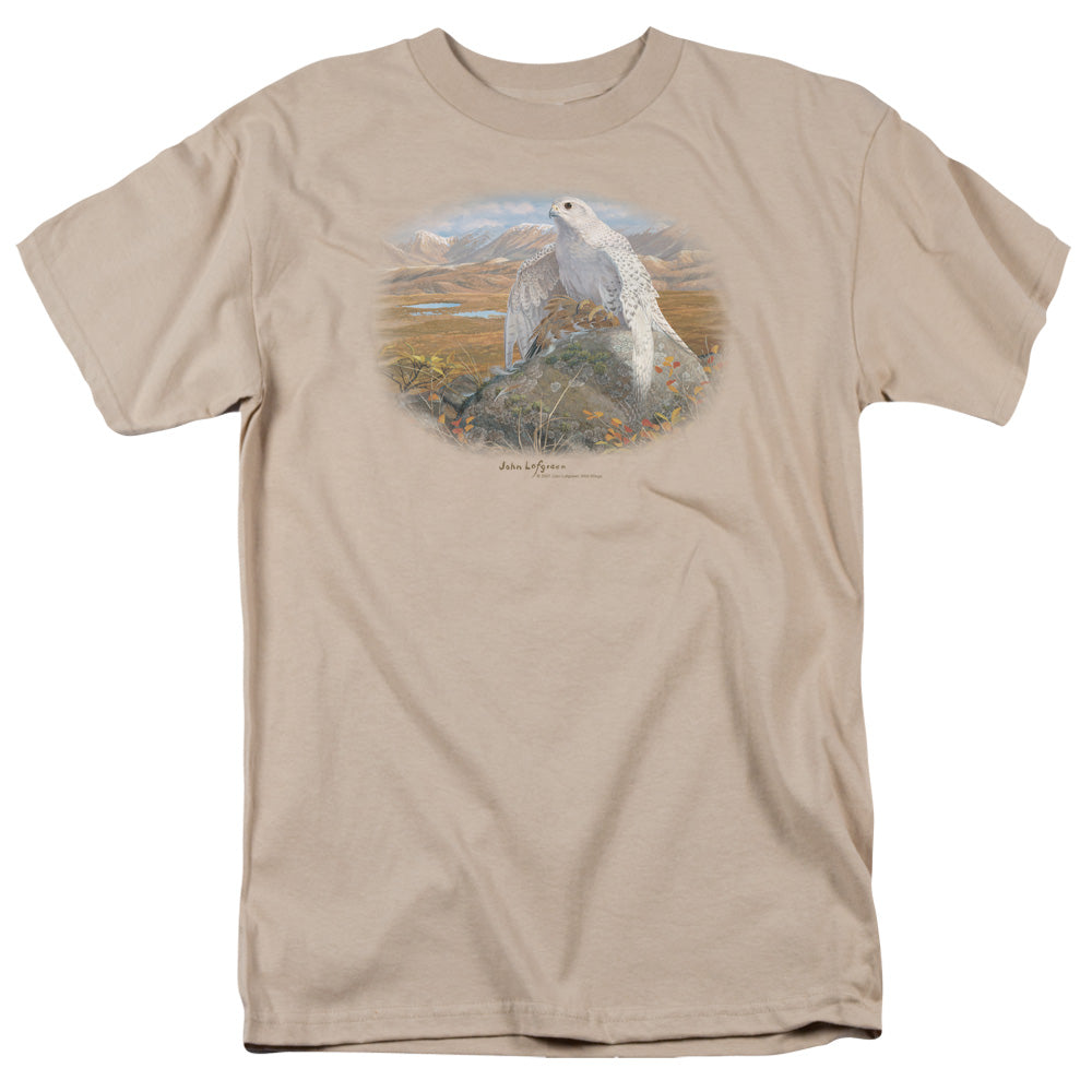 Wildlife Gyrfalcon Mens T Shirt Sand