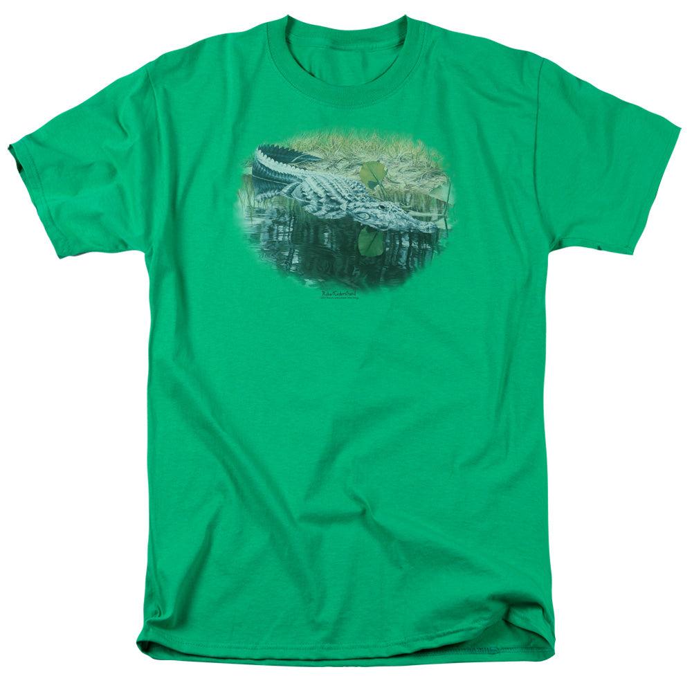 Wildlife The Waters Fine Mens T Shirt Kelly Green