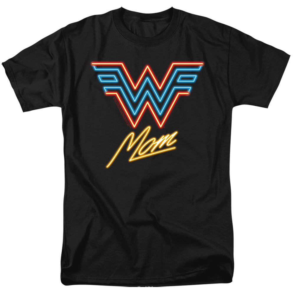 Wonder Woman 84 Wonder Mom Neon Mens T Shirt Black