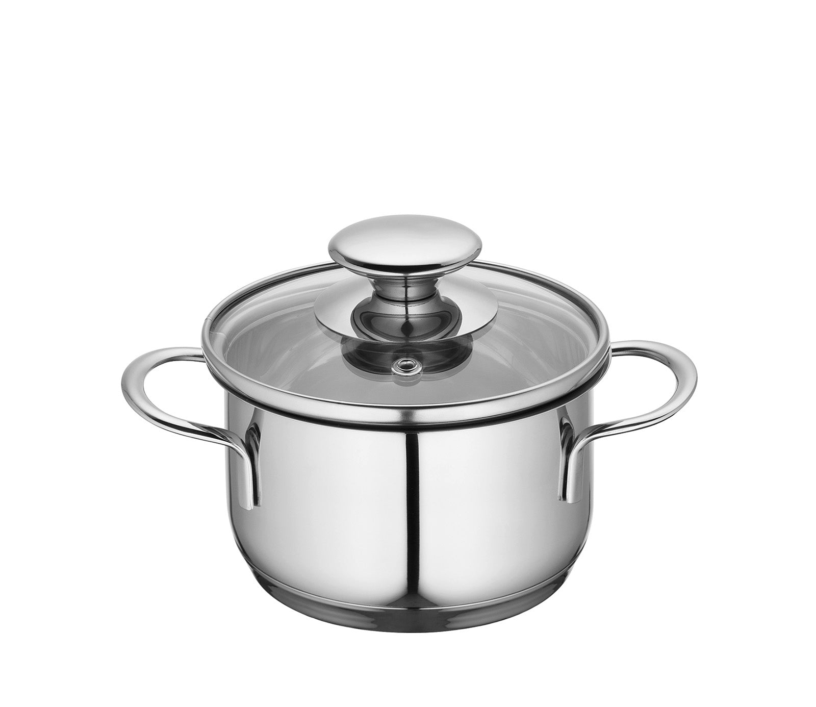 Kuchenprofi Mini Stockpot w/ Glass Lid, 0.7 qt., 4.75-Inch Diameter