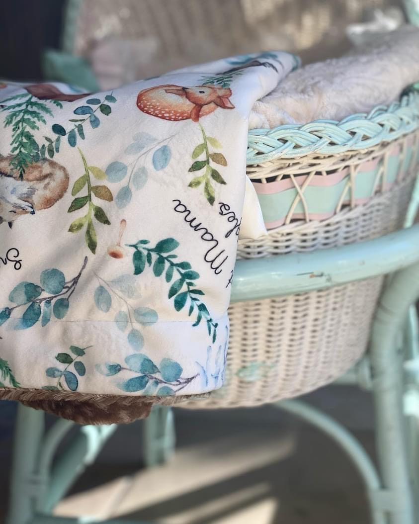 Woodland Fern Baby Deluxe Blanket