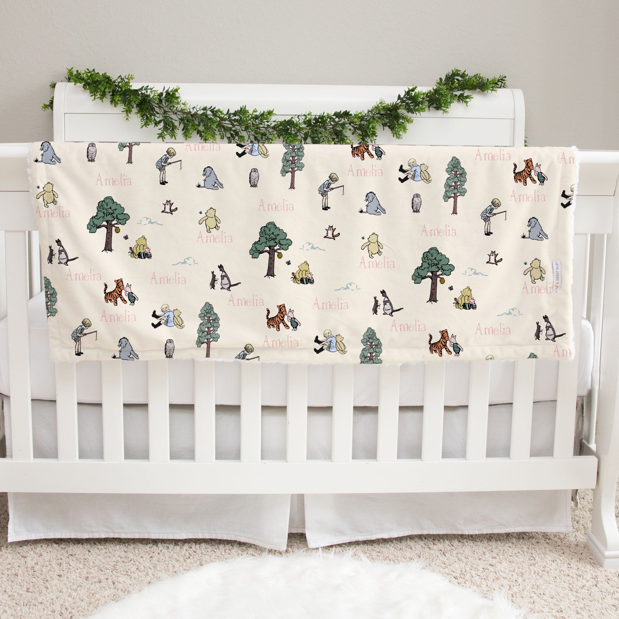 Winnie the Pooh Baby Deluxe Blanket (Boy and Girl Options)