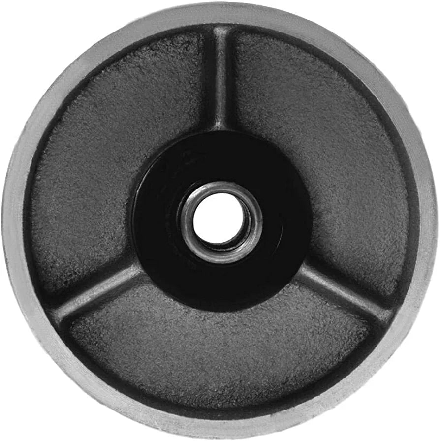 Set of 2 Heavy Duty Steel Wheels with Rolling Bearings - 4