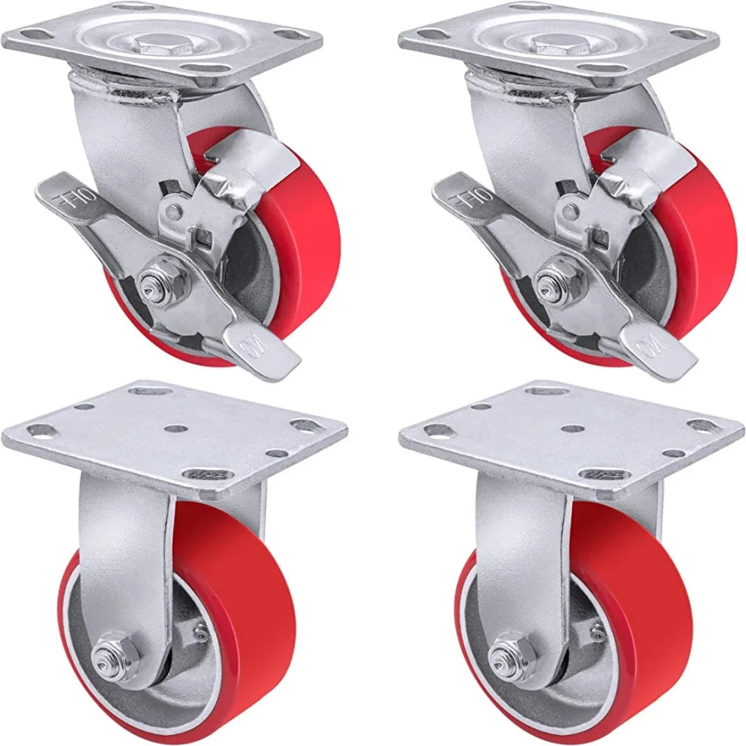 Industrial Polyurethane Casters - Heavy Duty 4