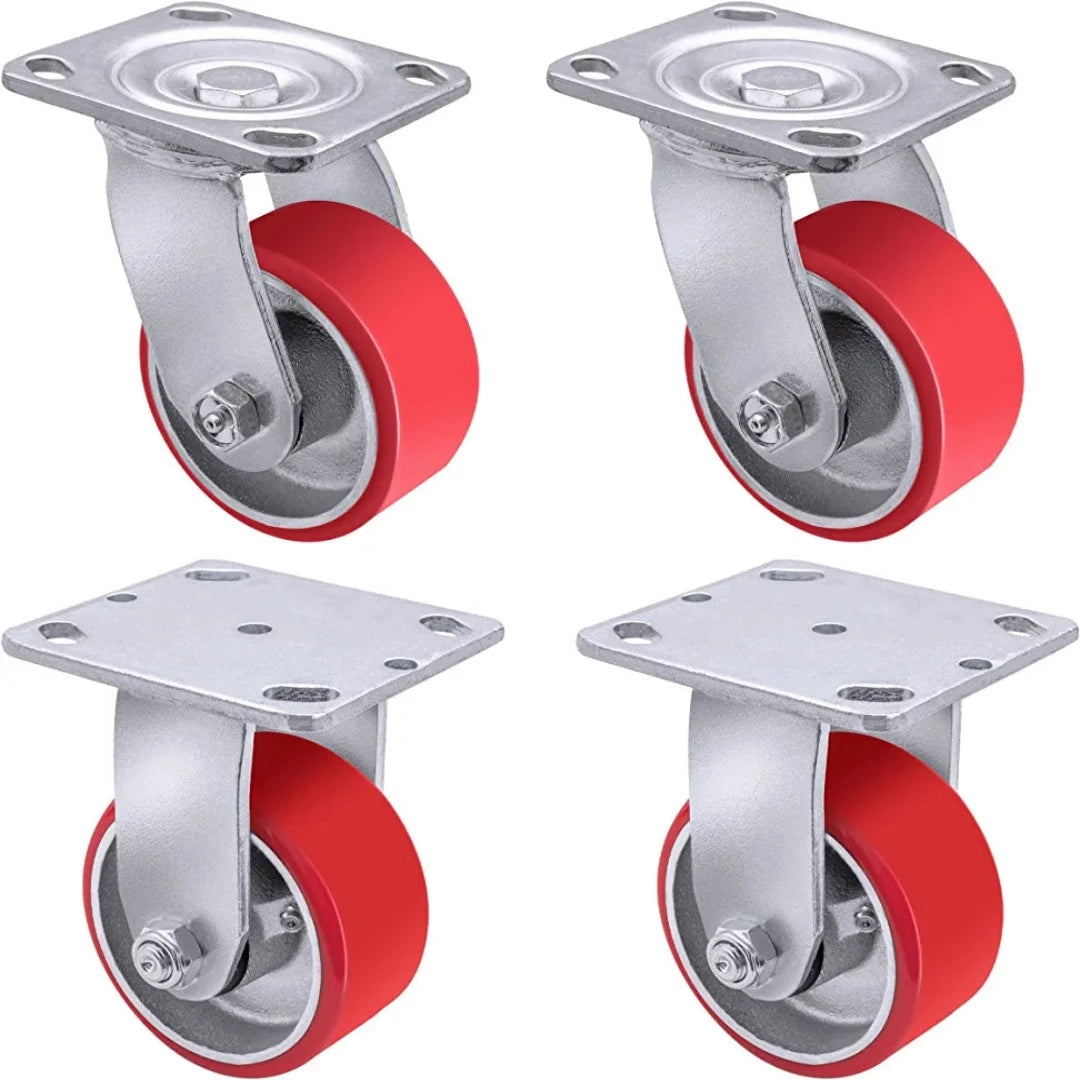 Heavy Duty Polyurethane Casters - 4