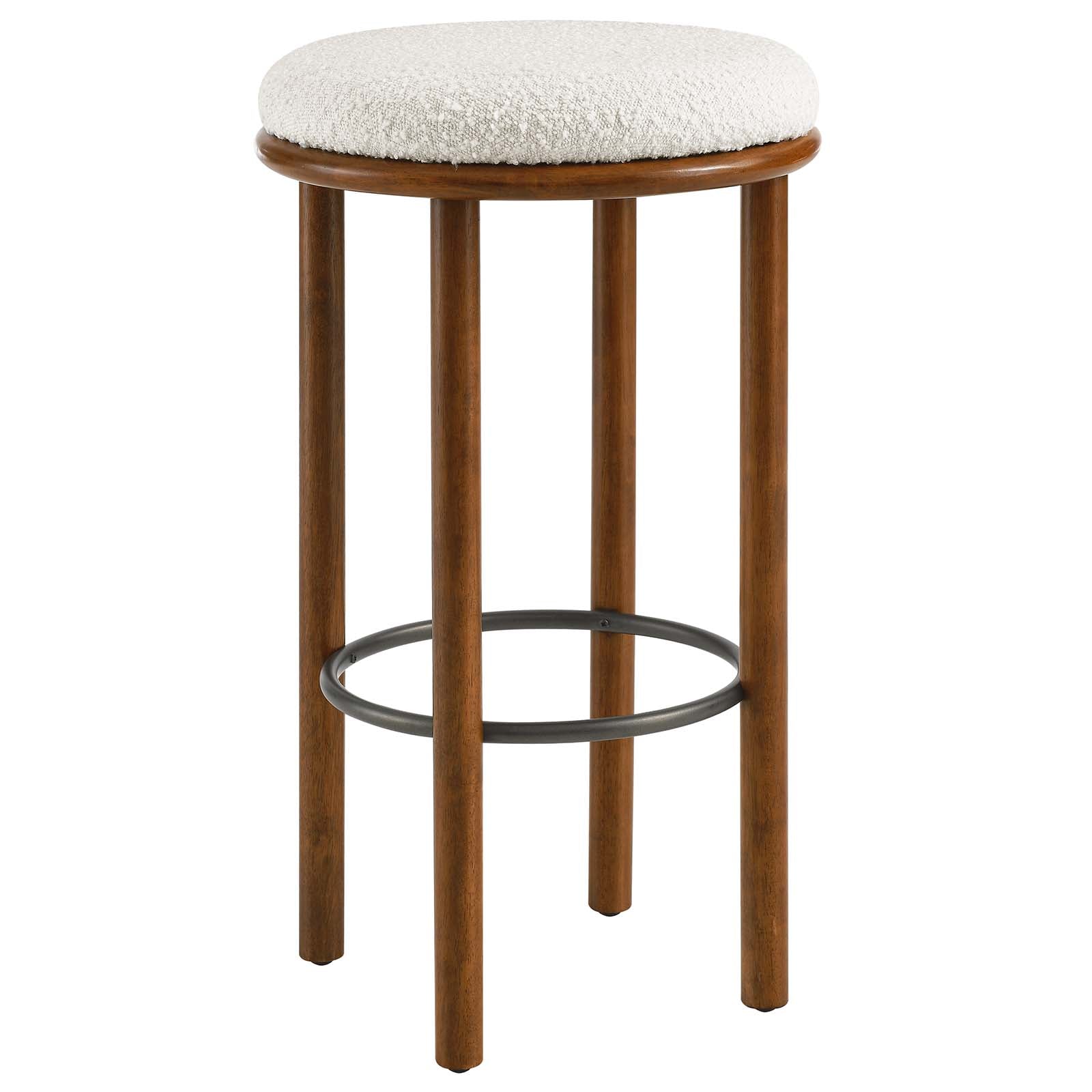 Whitley Boucle Fabric Bar Stools - Set of 2