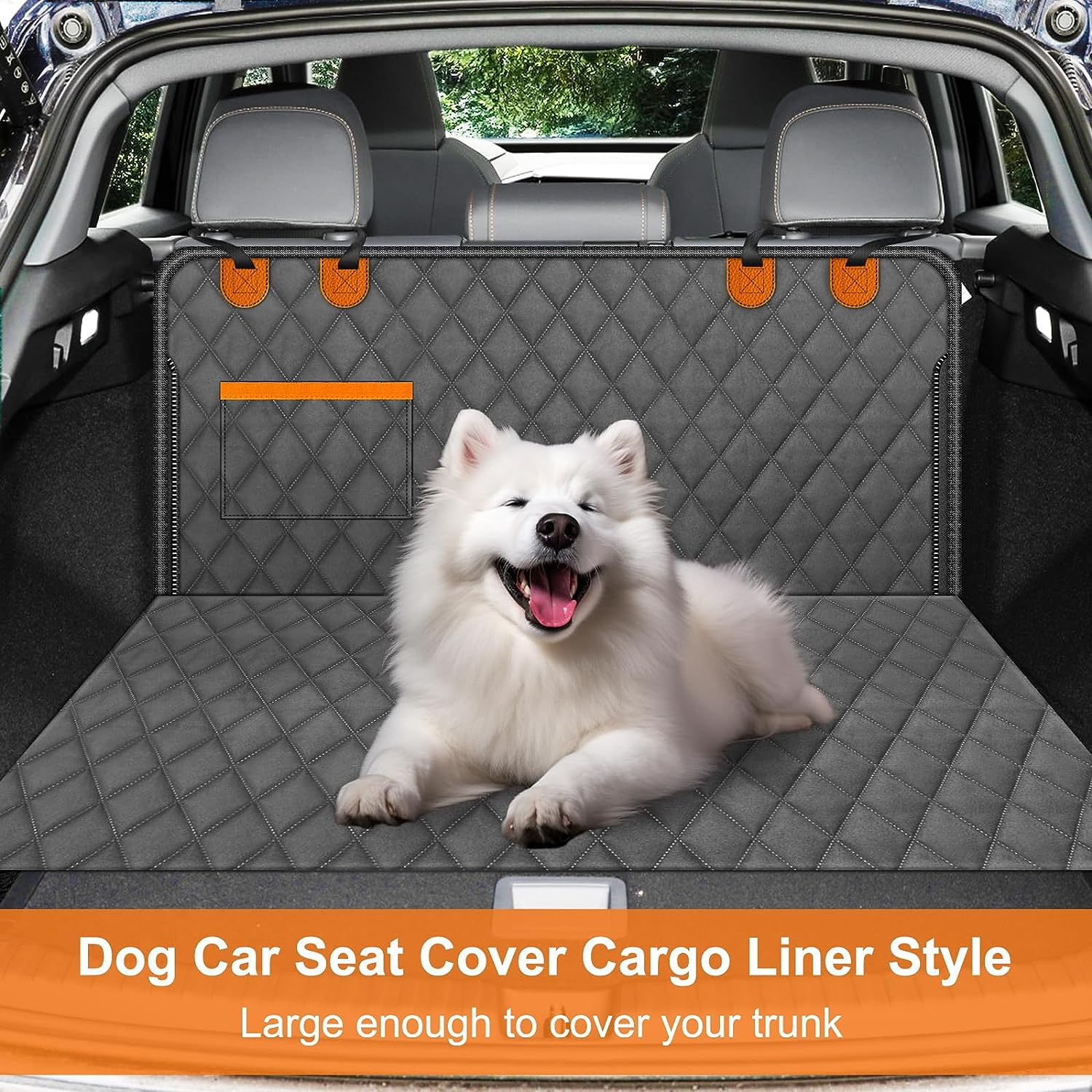 Waterproof Dog Car Back Seat Cover Black
